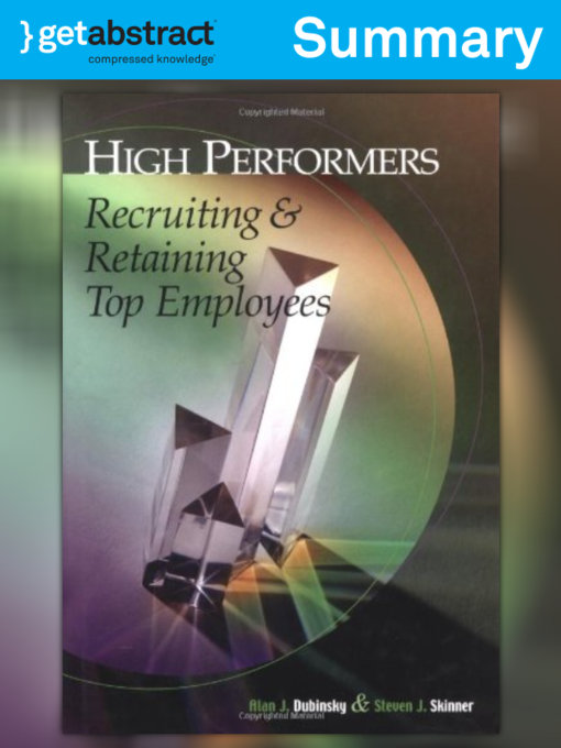 Title details for High Performers (Summary) by Alan J. Dubinsky - Available